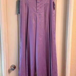 Chic Lavender Wide Leg Women's Pants